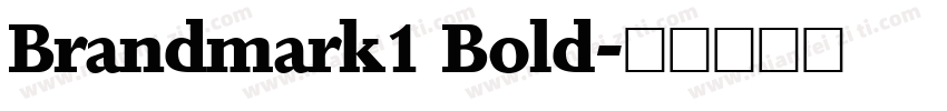 Brandmark1 Bold字体转换